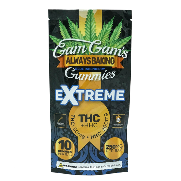 Gam's Blue Raspberry Edibles 10pk