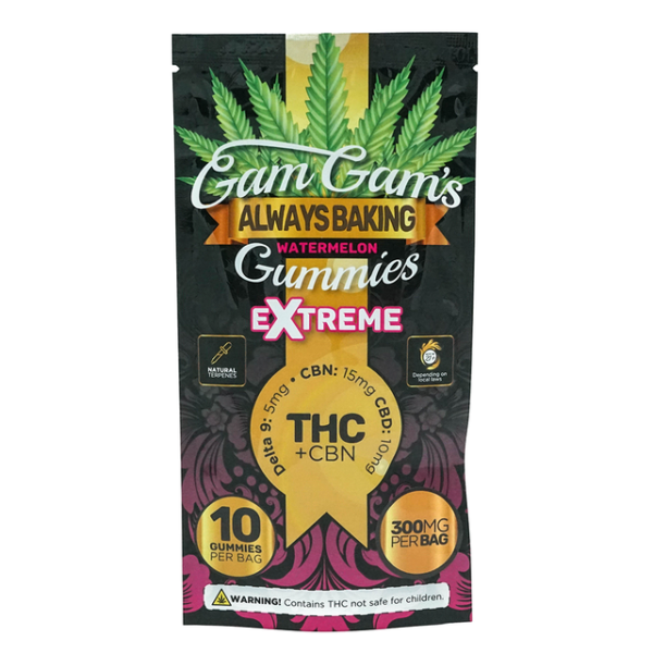 Gam Gam's Watermelon Edibles 10pk MN Compliant
